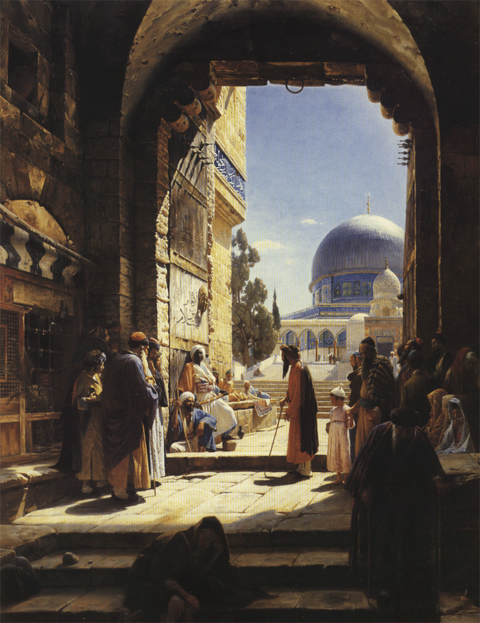 At the Entrance to the Temple Mount, Jerusalem